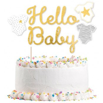 Hello Baby torta dekoráció Hello Baby torta dekoráció