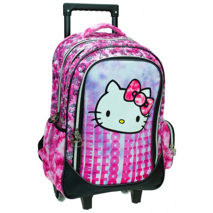 Hello Kitty gurulós iskolatáska, táska 46 cm