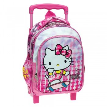 Hello Kitty gurulós ovis hátizsák, táska 30 cm Hello Kitty gurulós ovis hátizsák, táska 30 cm