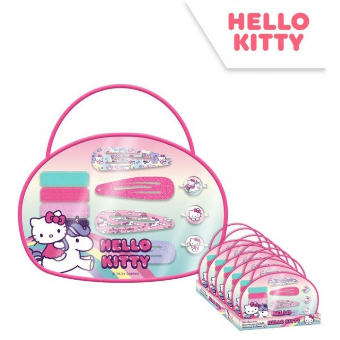 Hello Kitty haj kiegészítő + neszeszer táska