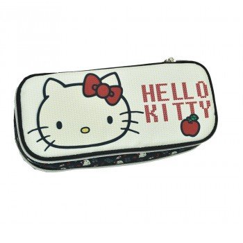 Hello Kitty Heart 2 rekeszes tolltartó 26 cm Hello Kitty Heart 2 rekeszes tolltartó 26 cm