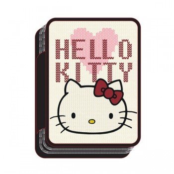 Hello Kitty Heart tolltartó töltött 2 emeletes Hello Kitty Heart tolltartó töltött 2 emeletes