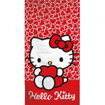 Hello Kitty Hearts fürdőlepedő, strand törölköző 70x140cm (Fast Dry) Hello Kitty Hearts fürdőlepedő, strand törölköző 70x140cm (Fast Dry)