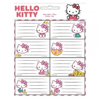 Hello Kitty füzetcímke 16 db-os Hello Kitty füzetcímke 16 db-os