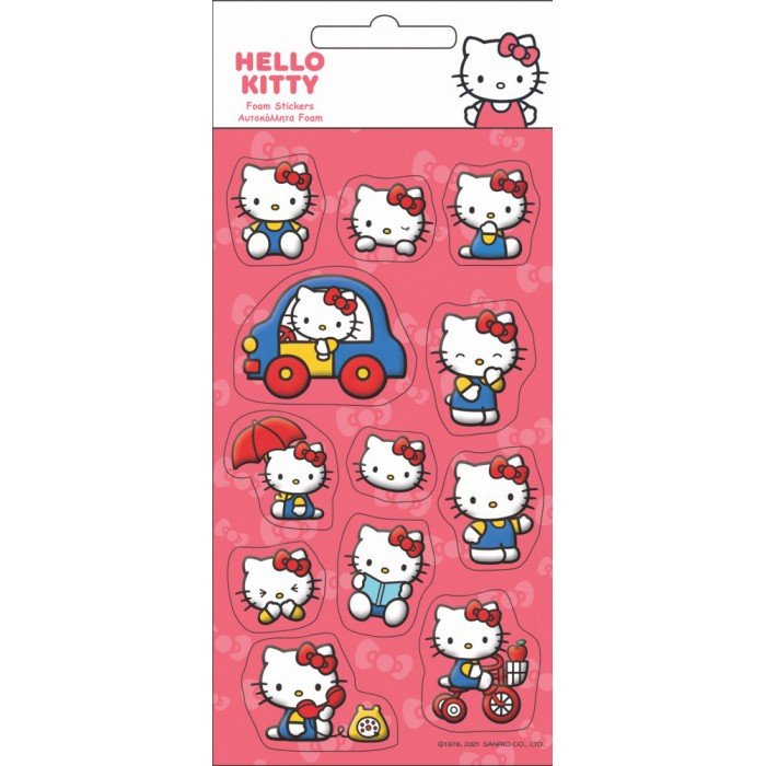 Hello Kitty pufi szivacs matrica szett