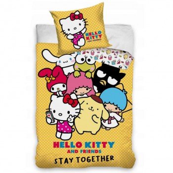 Hello Kitty Stay Together ágyneműhuzat 140×200cm, 70x90 cm Hello Kitty Stay Together ágyneműhuzat 140×200cm, 70x90 cm