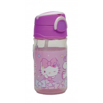 Hello Kitty Unicorn műanyag kulacs akasztóval 350 ml Hello Kitty Unicorn műanyag kulacs akasztóval 350 ml