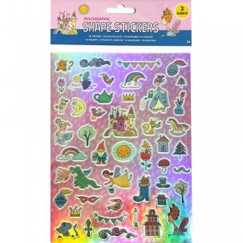 Hercegnő hologrammos matrica szett 2 ív Hercegnő hologrammos matrica szett 2 ív