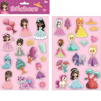 Hercegnők pufi matrica szett Hercegnők pufi matrica szett