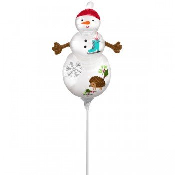 Hóember Woodland mini fólia lufi Hóember Woodland mini fólia lufi