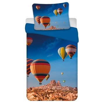 Hőlégballon ágyneműhuzat 135×200cm, 80×80 cm Hőlégballon ágyneműhuzat 135×200cm, 80×80 cm