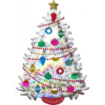 Hologrammos Christmas Tree, Karácsony fólia lufi 91 cm Hologrammos Christmas Tree, Karácsony fólia lufi 91 cm