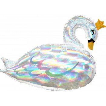 Hologrammos Hattyú fólia lufi 73 cm Hologrammos Hattyú fólia lufi 73 cm