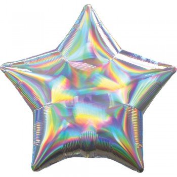 Hologrammos Silver Fólia lufi 43 cm Hologrammos Silver Fólia lufi 43 cm