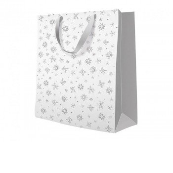 Snowflakes, Hópehely papír ajándéktasak 26,5x33,5x13 cm Snowflakes, Hópehely papír ajándéktasak 26,5x33,5x13 cm