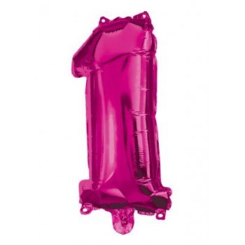 Hot Pink 1-es szám fólia lufi 95 cm Hot Pink 1-es szám fólia lufi 95 cm