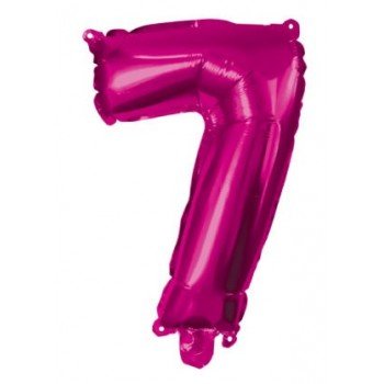 Hot Pink 7-es szám fólia lufi 95 cm Hot Pink 7-es szám fólia lufi 95 cm