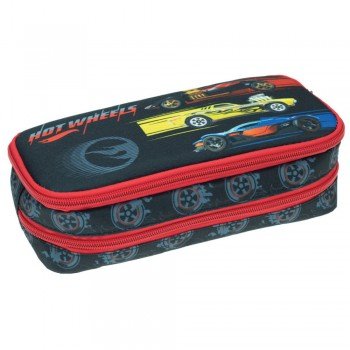 Hot Wheels 2 rekeszes tolltartó 26 cm Hot Wheels 2 rekeszes tolltartó 26 cm