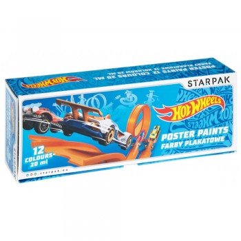 Hot Wheels plakátfesték, tempera 12 db-os Hot Wheels plakátfesték, tempera 12 db-os