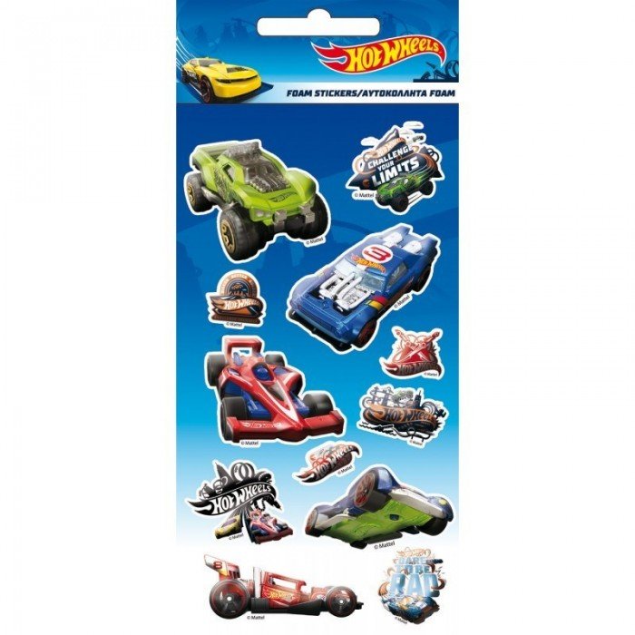 Hot Wheels Pufi szivacs matrica