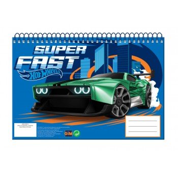 Hot Wheels Race A/4 spirál vázlatfüzet, 30 lapos Hot Wheels Race A/4 spirál vázlatfüzet, 30 lapos