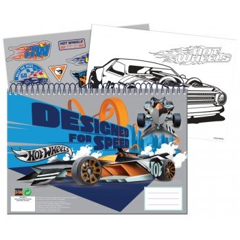Hot Wheels Speed A/4 spirál vázlatfüzet 40 lapos matricával Hot Wheels Speed A/4 spirál vázlatfüzet 40 lapos matricával