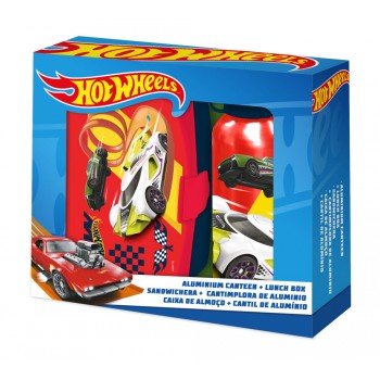 Hot Wheels szendvicsdoboz + alumínium kulacs szett Hot Wheels szendvicsdoboz + alumínium kulacs szett