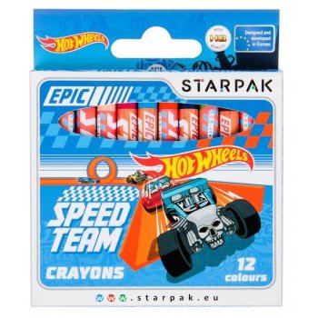 Hot Wheels Zsírkréta 12 db-os Hot Wheels Zsírkréta 12 db-os