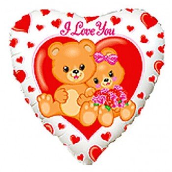 I love You Bears, Macis fólia lufi 46 cm (WP) I love You Bears, Macis fólia lufi 46 cm (WP)
