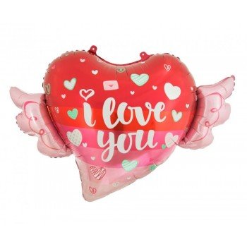 I love You Wings fólia lufi 68 cm I love You Wings fólia lufi 68 cm