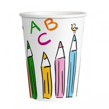 School Start, Iskolakezdés papír pohár 8 db-os 250 ml School Start, Iskolakezdés papír pohár 8 db-os 250 ml