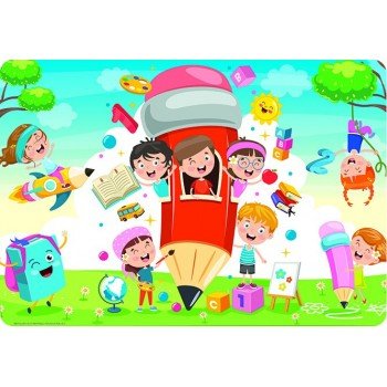 Iskolakezdés XL tányéralátét 65x45 cm Iskolakezdés XL tányéralátét 65x45 cm