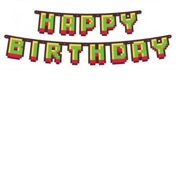 Game On Happy Birthday felirat 160 cm Game On Happy Birthday felirat 160 cm