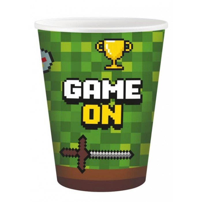 Game On papír pohár 6 db-os 200 ml