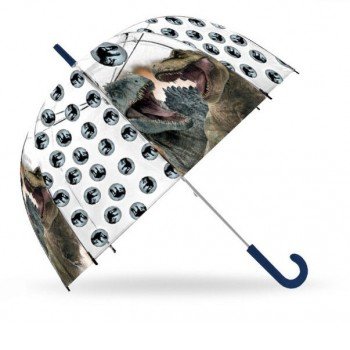 Jurassic World gyerek átlátszó félautomata esernyő Ø70 cm