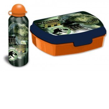 Jurassic World szendvicsdoboz + alumínium kulacs szett Jurassic World szendvicsdoboz + alumínium kulacs szett