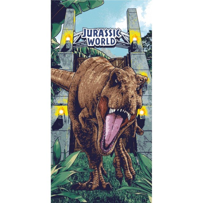 Jurassic World Roar fürdőlepedő, strand törölköző 70*140cm