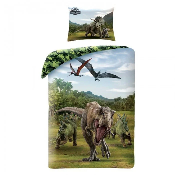Jurassic World Stegosaurus ágyneműhuzat 140×200cm, 70×90 cm Jurassic World Stegosaurus ágyneműhuzat 140×200cm, 70×90 cm