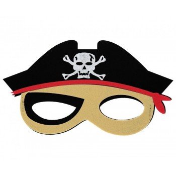 Pirate, Kalóz filc maszk 22 cm Pirate, Kalóz filc maszk 22 cm