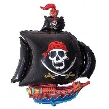 Pirate ship, Kalózhajó fólia lufi 36 cm (WP) Pirate ship, Kalózhajó fólia lufi 36 cm (WP)