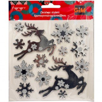 Karácsony Silver csillámos matrica Karácsony Silver csillámos matrica