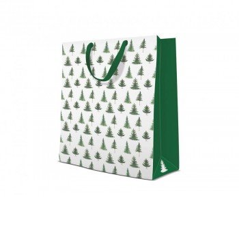Conifer Trees, Karácsony papír ajándéktasak 30x41x12 cm Conifer Trees, Karácsony papír ajándéktasak 30x41x12 cm