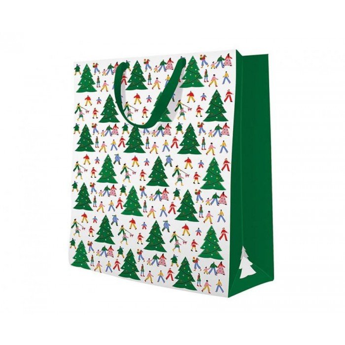 Christmas Hustle, Karácsony papír ajándéktasak 30x41x12 cm