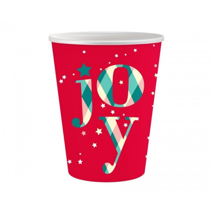 Red Joy, Karácsony papír pohár 6 db-os 250 ml