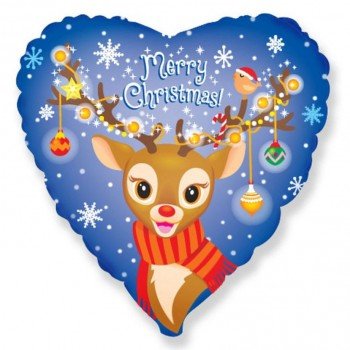 Karácsonyi Reindeer fólia lufi 48 cm (WP) Karácsonyi Reindeer fólia lufi 48 cm (WP)