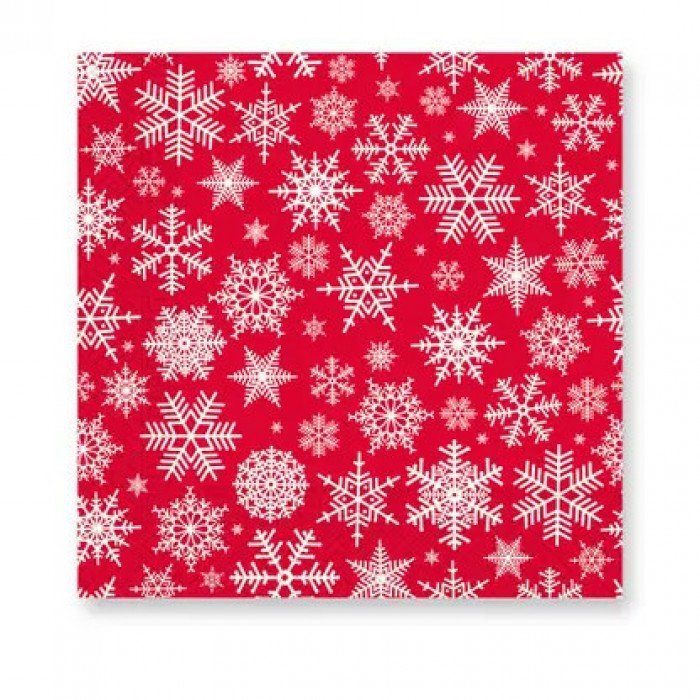 Snowflakes, Karácsony szalvéta 20 db-os, 33x33 cm