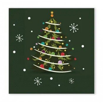 Karácsonyi Xmas Balls szalvéta 20 db-os 33x33 cm