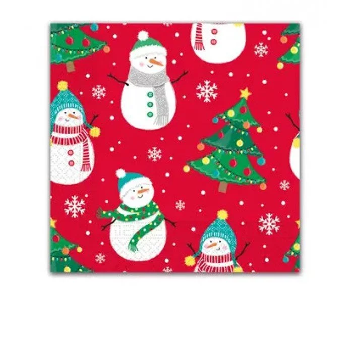 Xmas Trees and Snowflakes, Karácsony szalvéta 20 db-os 33x33 cm Xmas Trees and Snowflakes, Karácsony szalvéta 20 db-os 33x33 cm