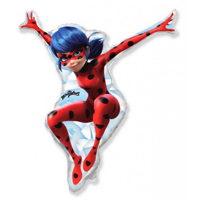 Miraculous Ladybug, Katicabogár és Fekete macska kalandjai fólia lufi 36 cm