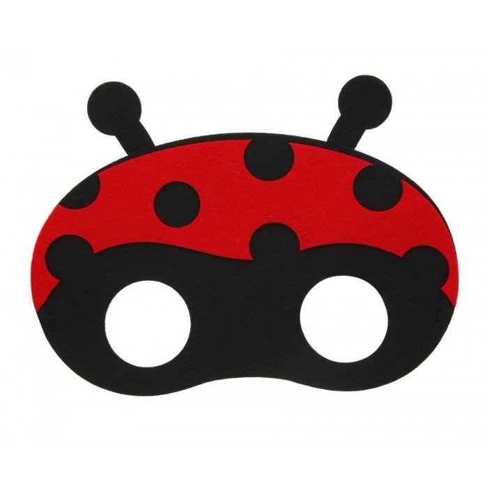 Ladybug, Katicabogár filc maszk 18,5 cm